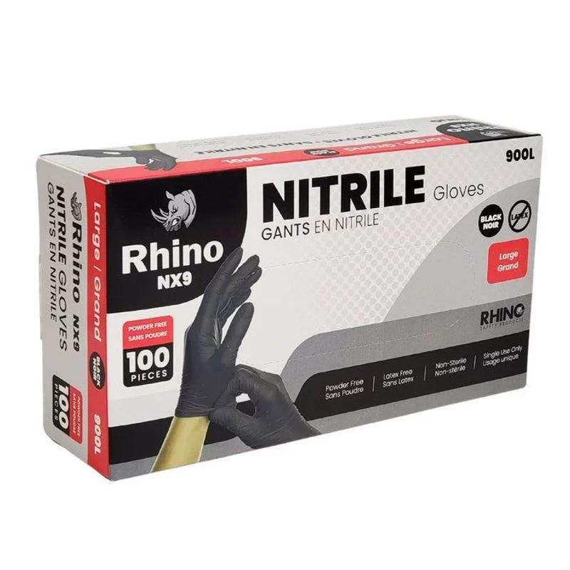 Black Nitrile Gloves/L (100/bo — UNIT
