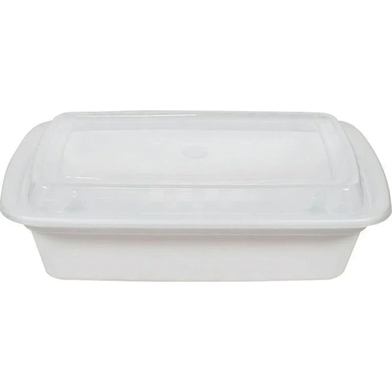 28oz Container white 150/cs — Rectangular