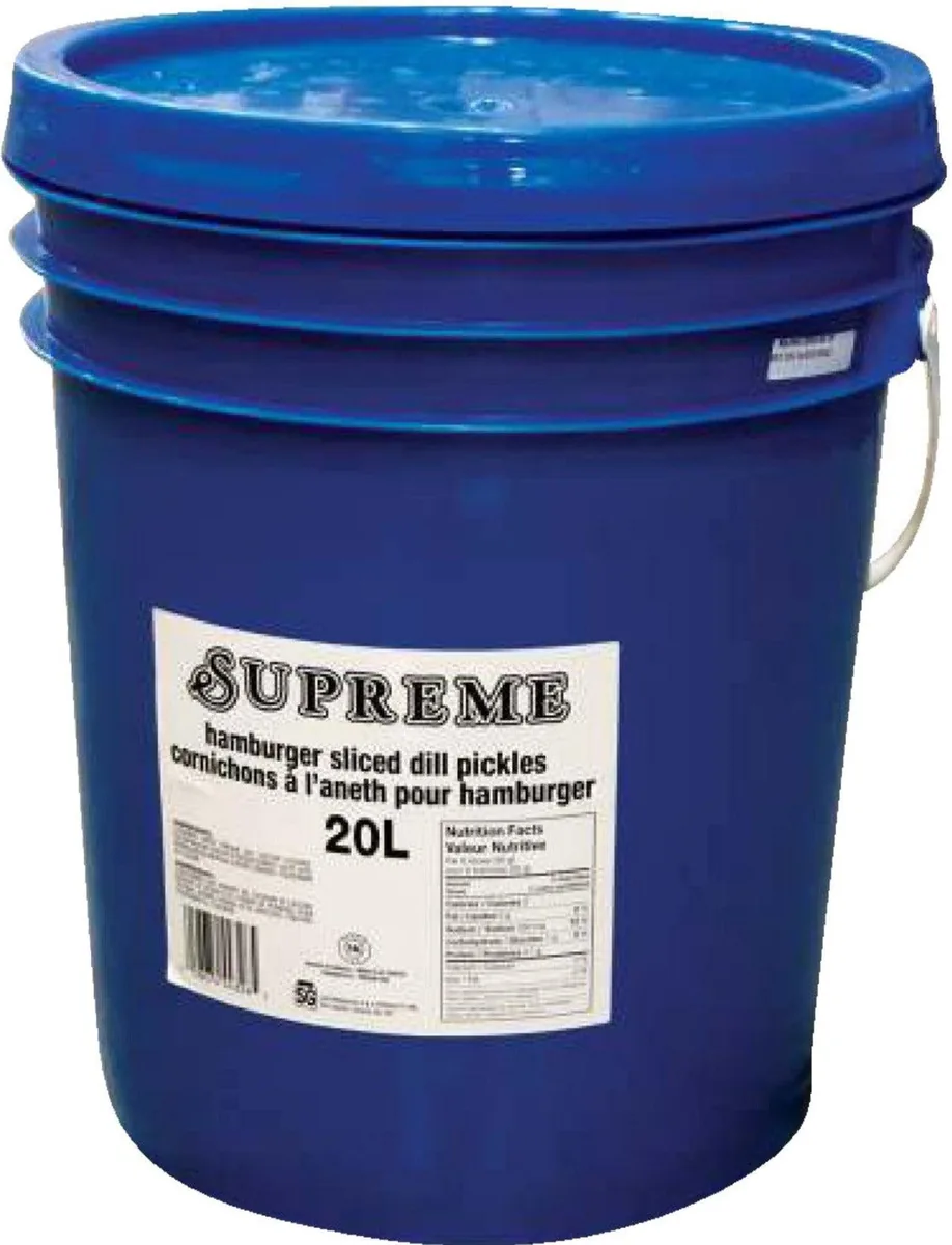 Supreme Dill pickle sliced 20L — UNIT