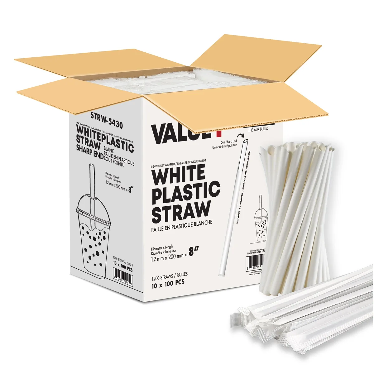 Value+ 8in Bubble PL-Straw-100 — UNIT