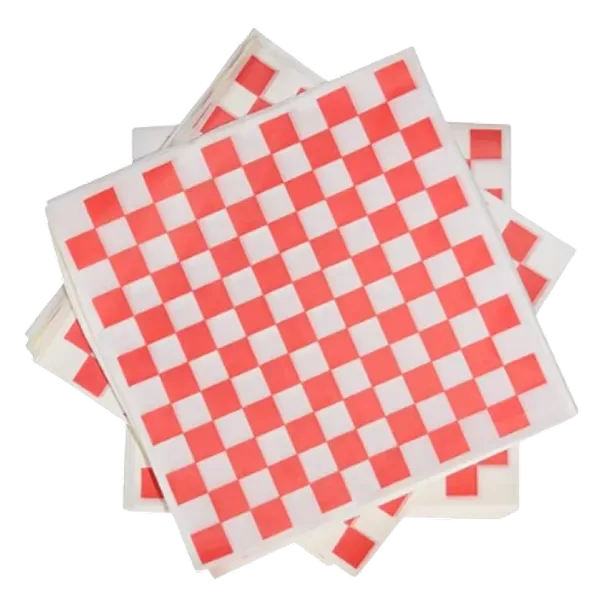Check Basket Liner Red 14X14 — 14X14 1000pcs