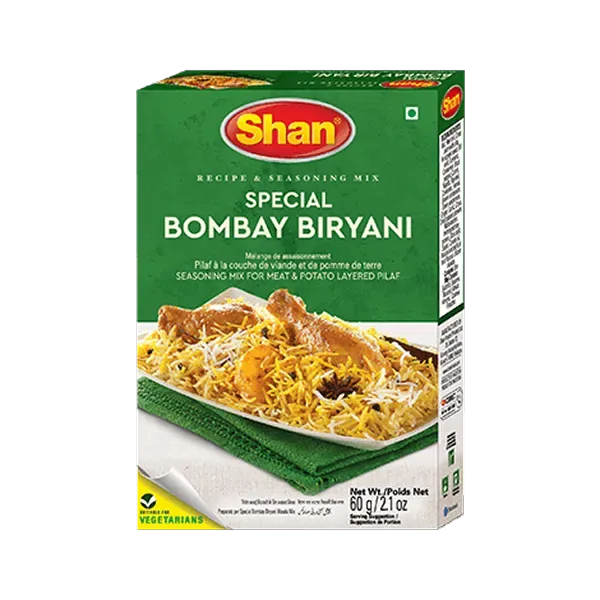 Shan Bombay Biryani Masala — 60gm (Pack of 6)