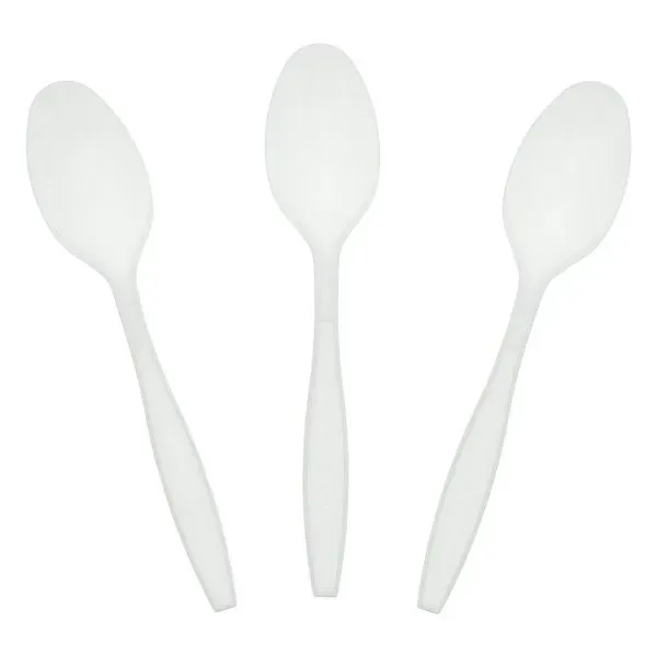 Poly White teaspoon 1000/Cs — UNIT