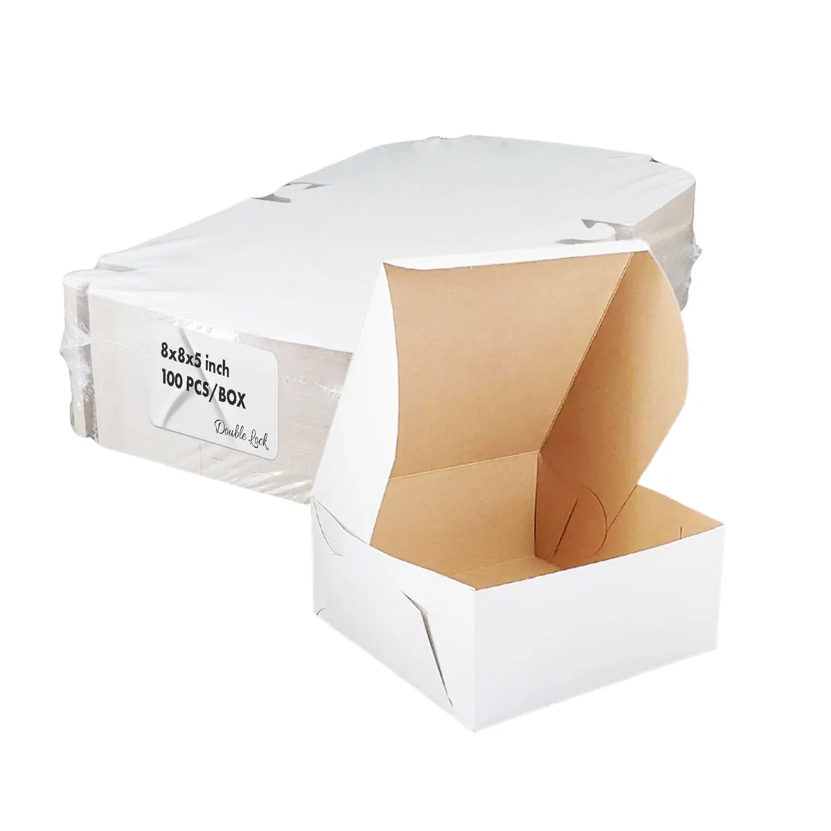 EB White Cake box-8x8x5 — EB-CB-362