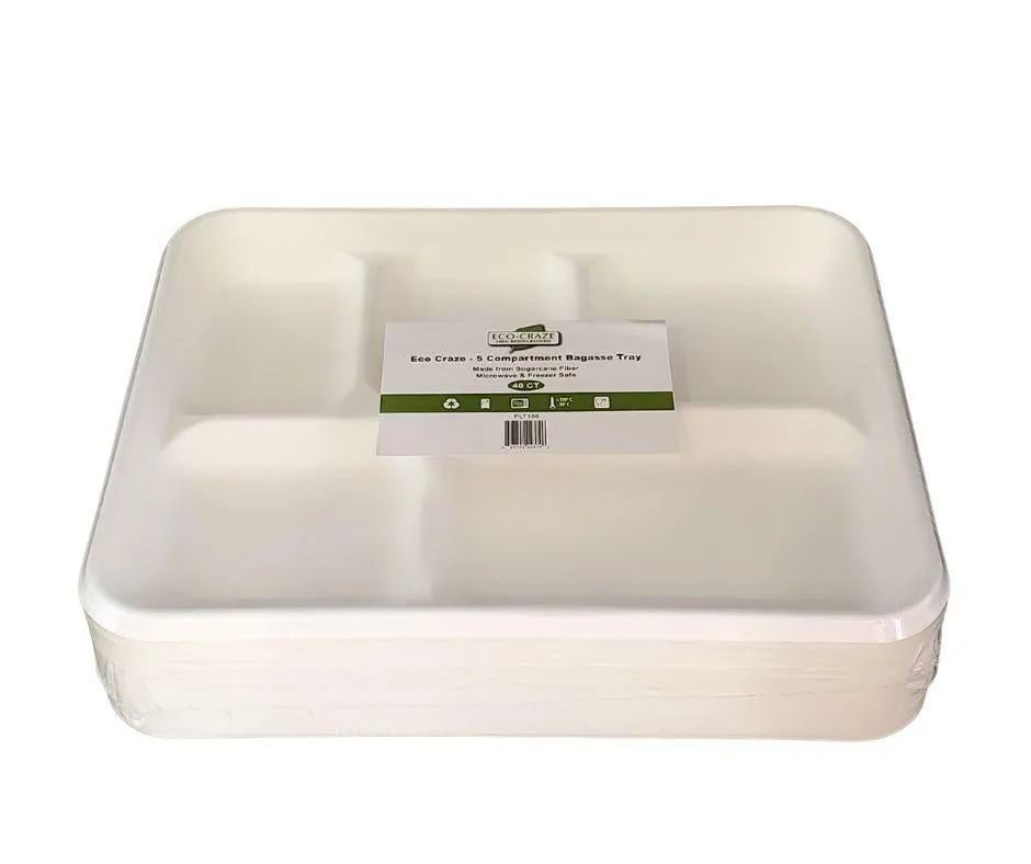Eco-Craze 5Comp Bagg tray-480c — PLT186