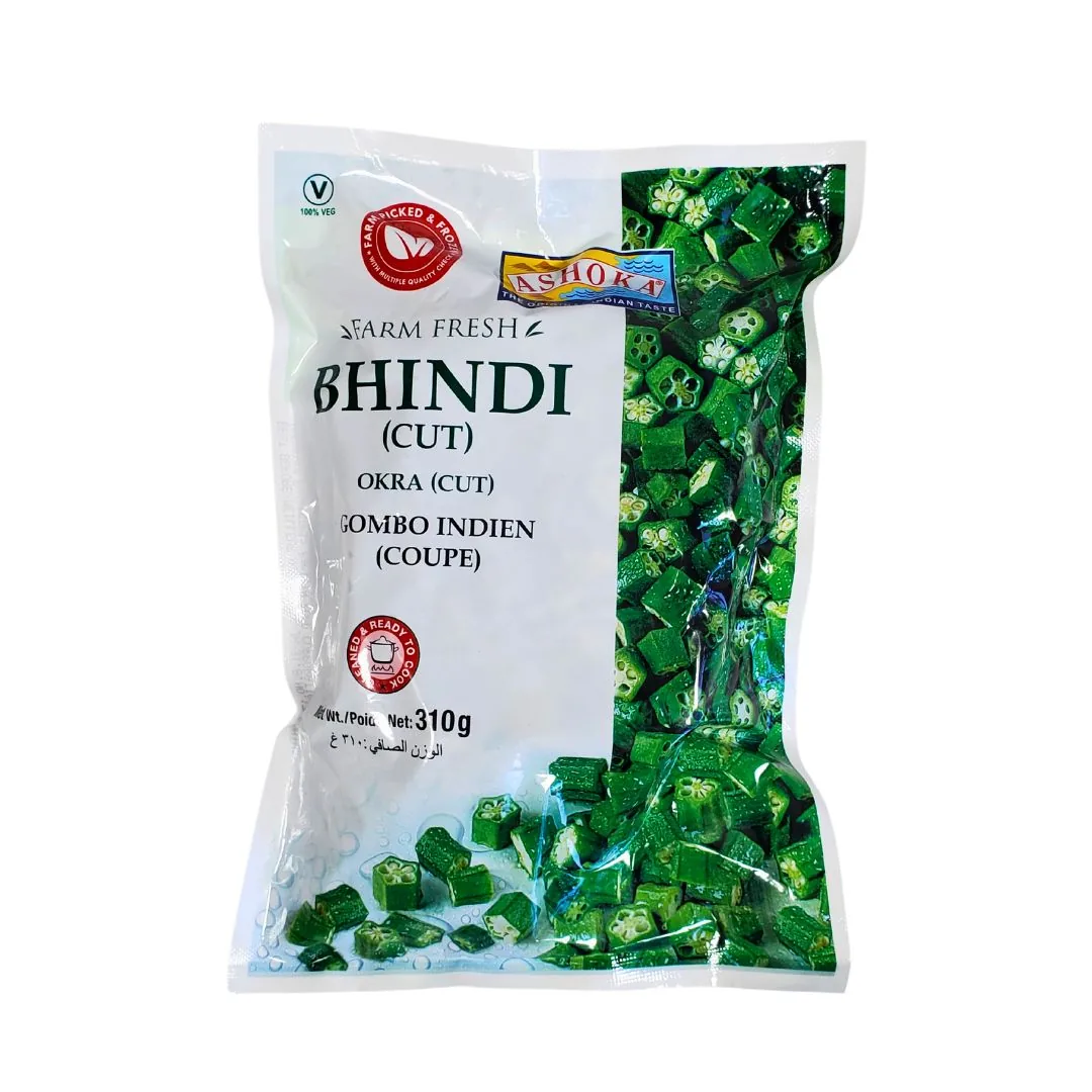 Ashoka Frozen Okra Cut — 908gm