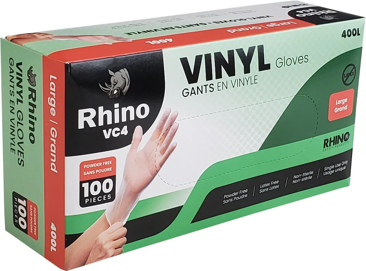 RhinoVinyl large gloves-100ct — VC4-400L